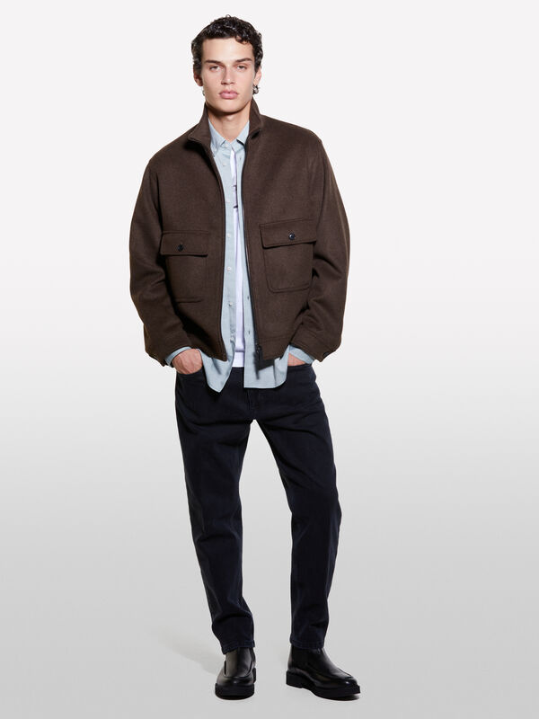 Aviator jacket with pockets - men's jackets and coats | Sisley
