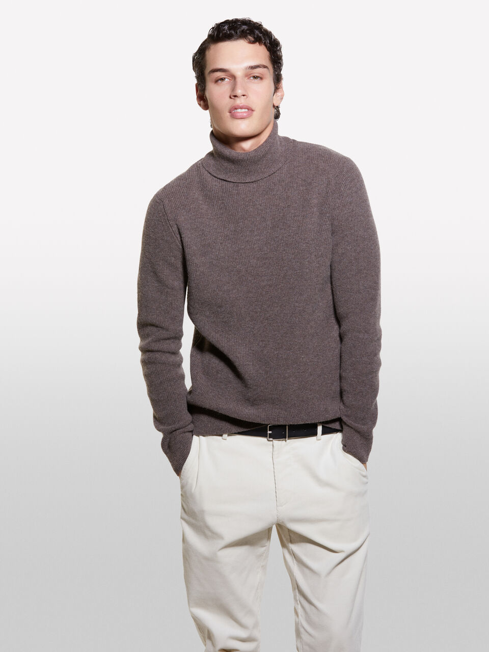 TURTLE NECK SWEATER Men image number null