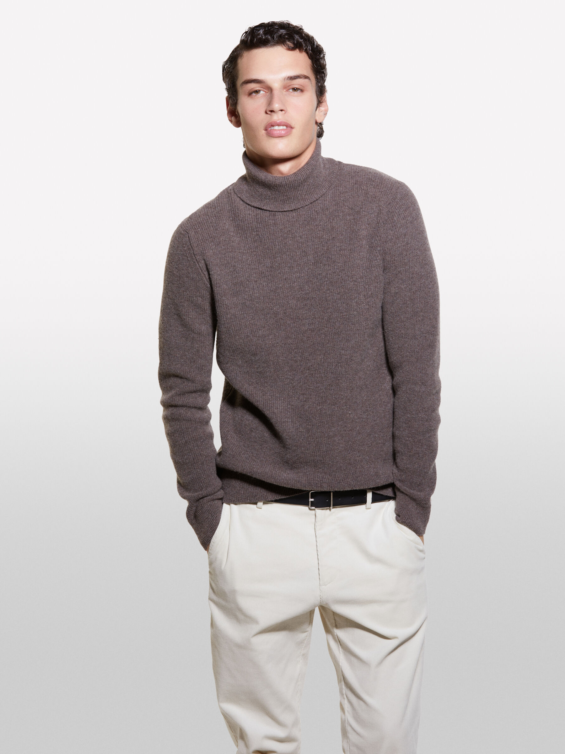 TURTLE NECK SWEATER Men image number null