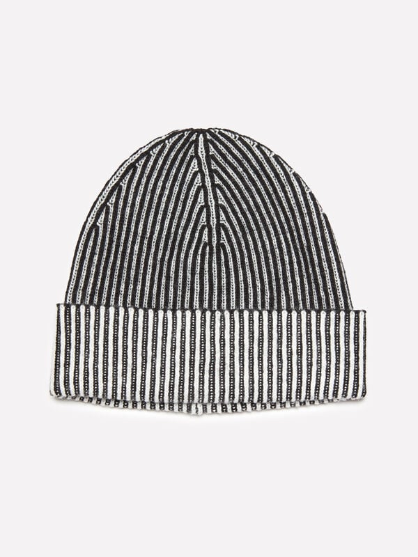 Black knit hat - women's hats | Sisley