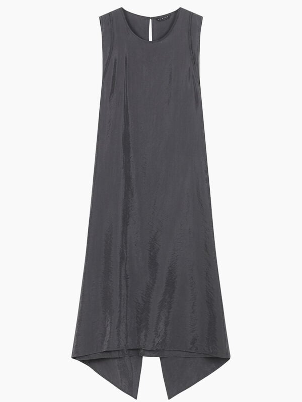 Gray asymmetrical dress - sisley k midi dresses | Sisley K