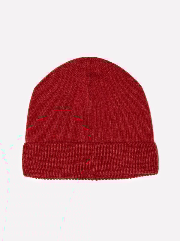 Brick red cashmere blend hat Brick red cashmere blend hat - women's hats | Sisley