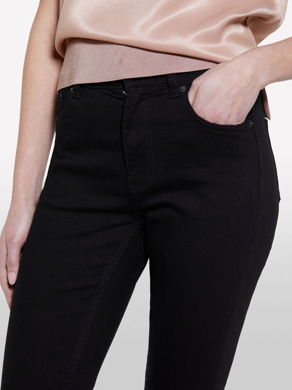 Black slim fit 69 style jeans - women's slim fit jeans | Sisley