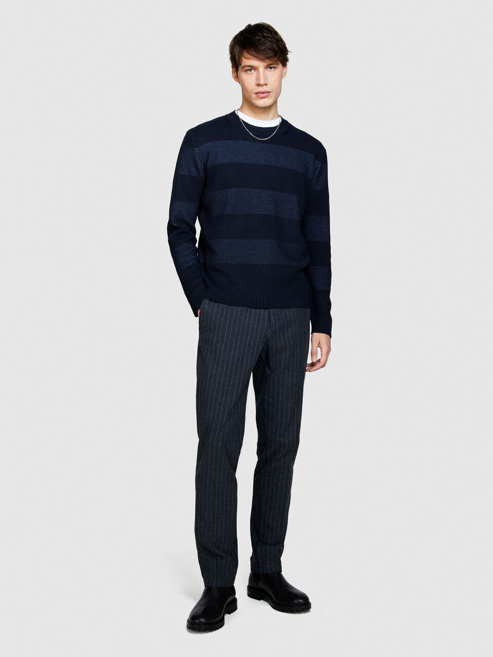 Striped sweater Men image number null