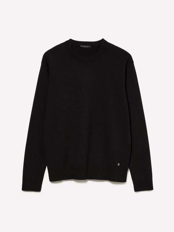Relaxed fit shirt - men's crew neck sweaters | Sisley