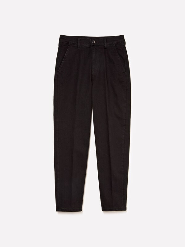 Black Style 71 slim fit chino jeans - women's slim fit jeans | Sisley