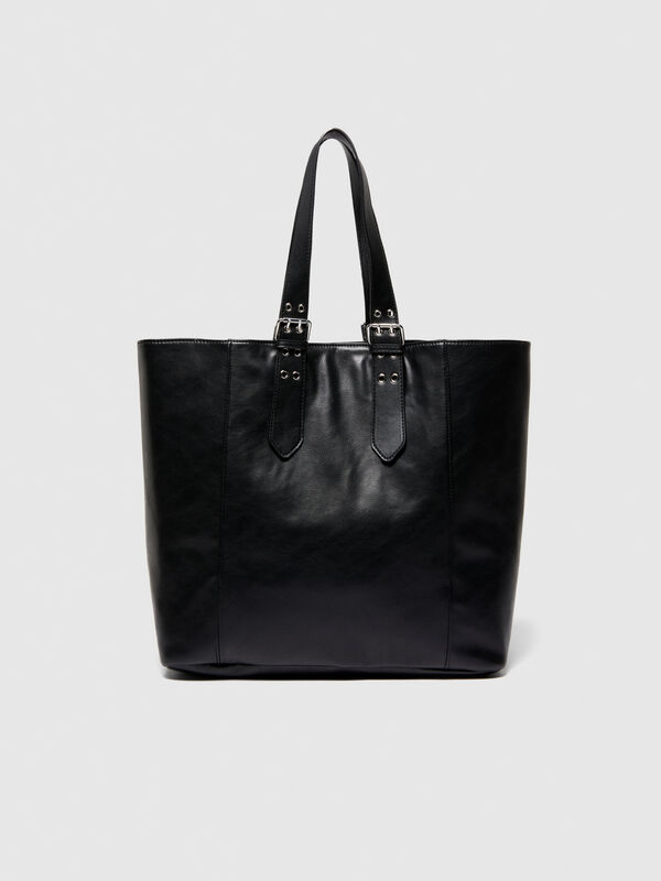 Tote bag with buckles