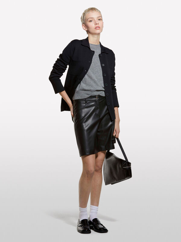 Black knit blazer - women's blazers | Sisley