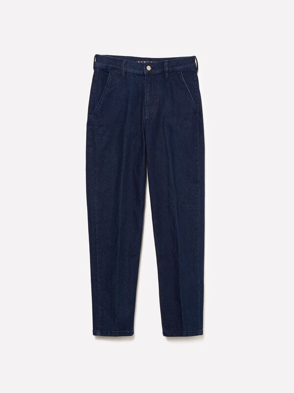 Dark blue Style 71 slim fit chino jeans - women's slim fit jeans | Sisley