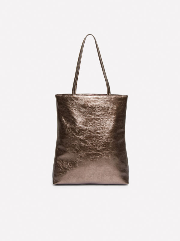 Pink foil shopper - women's tote bags | Sisley