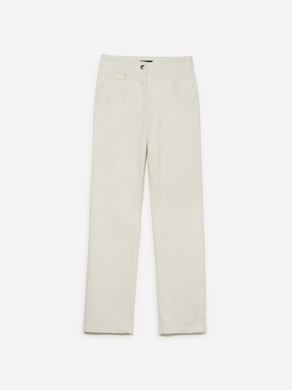 Trousers in colorful corduroy - null | Sisley