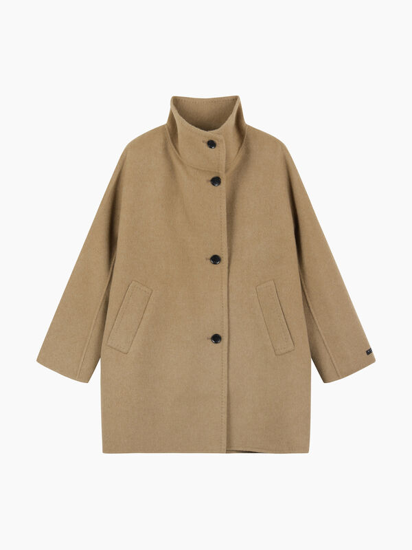 Coat with high collar - Trench | Sisley K