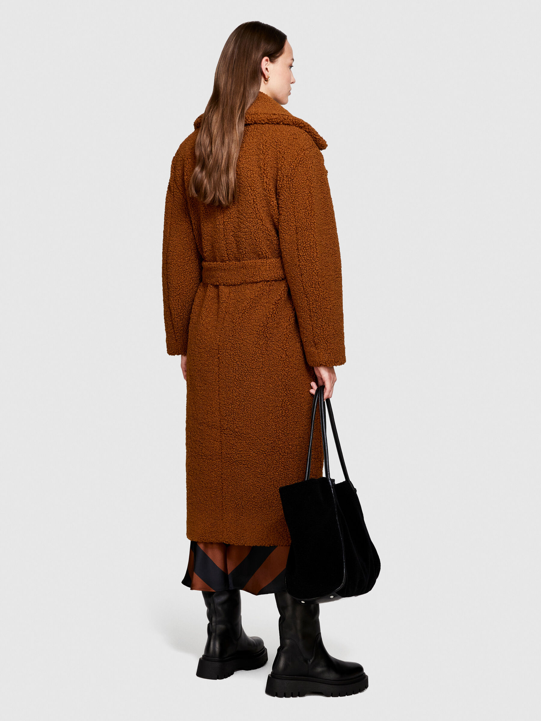 Comfort fit coat Brown Sisley
