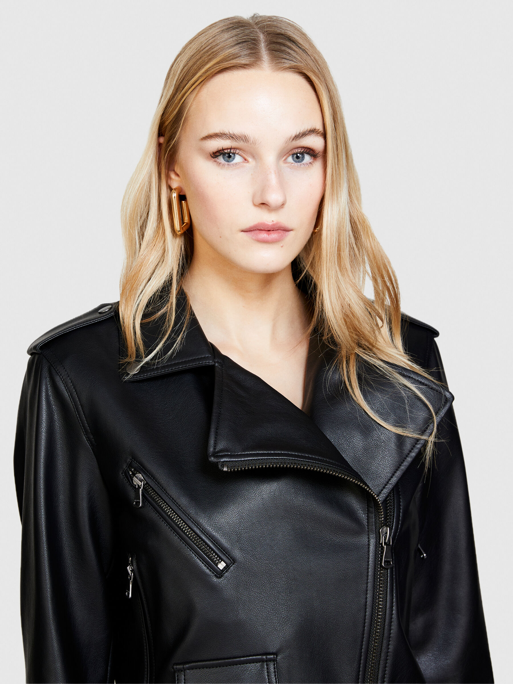 Padded biker online jacket womens