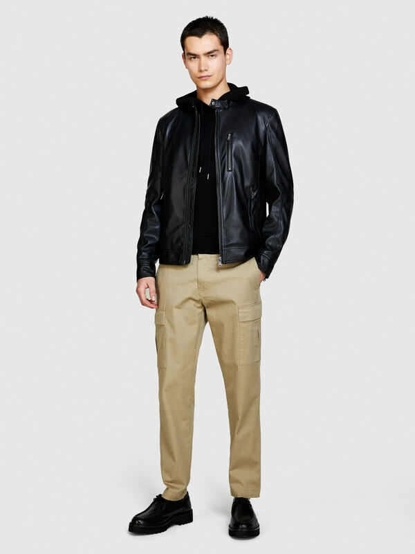 Trousers with pockets - men's slim fit trousers | Sisley