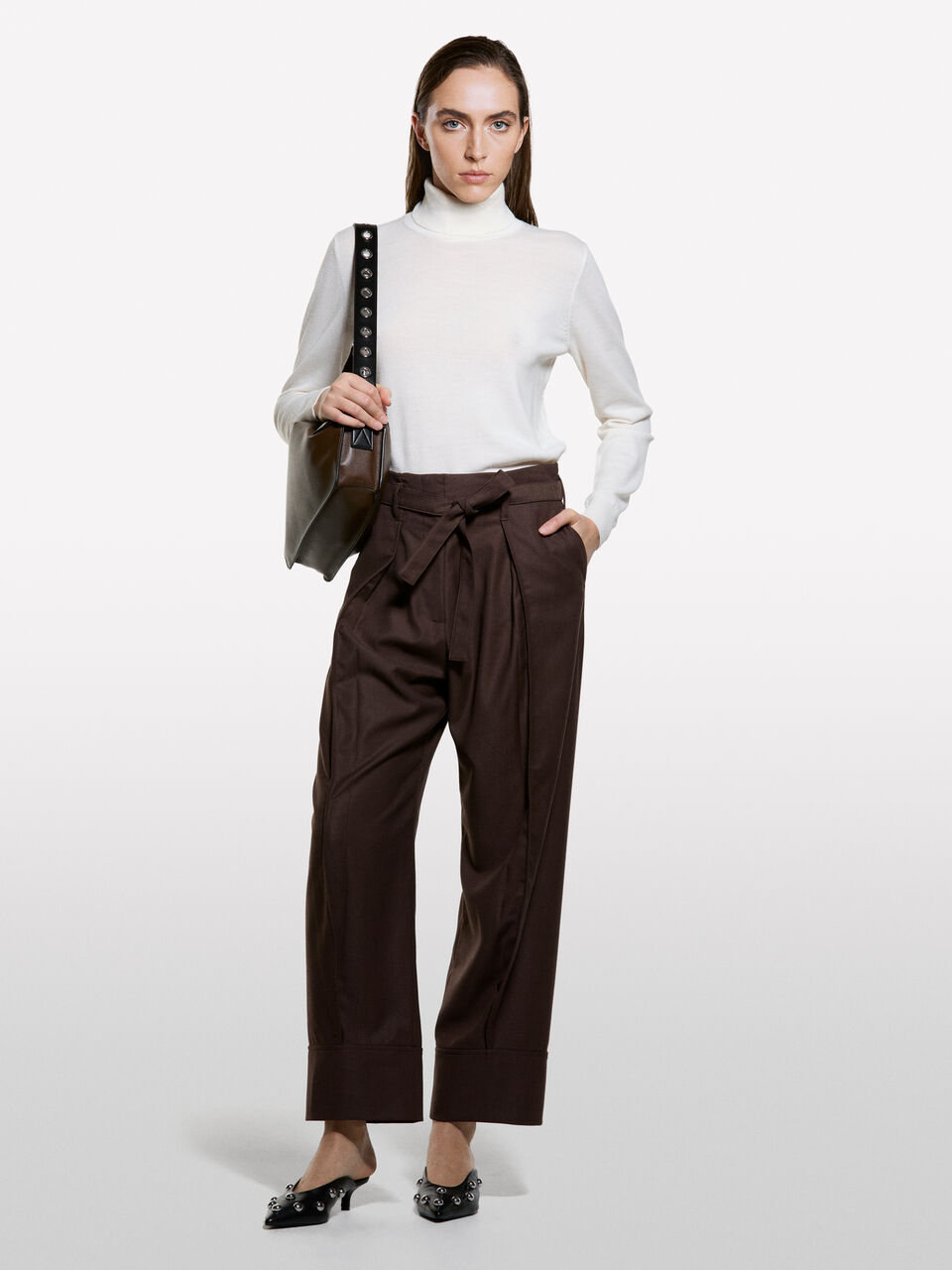 TURTLE NECK SWEATER Women image number null