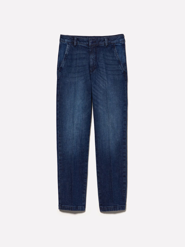 Dark blue slim fit Ankara jeans - women's slim fit jeans | Sisley