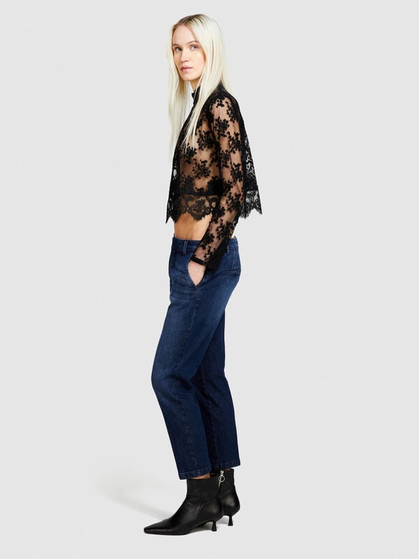 Slim fit Ankara jeans - women's slim fit jeans | Sisley