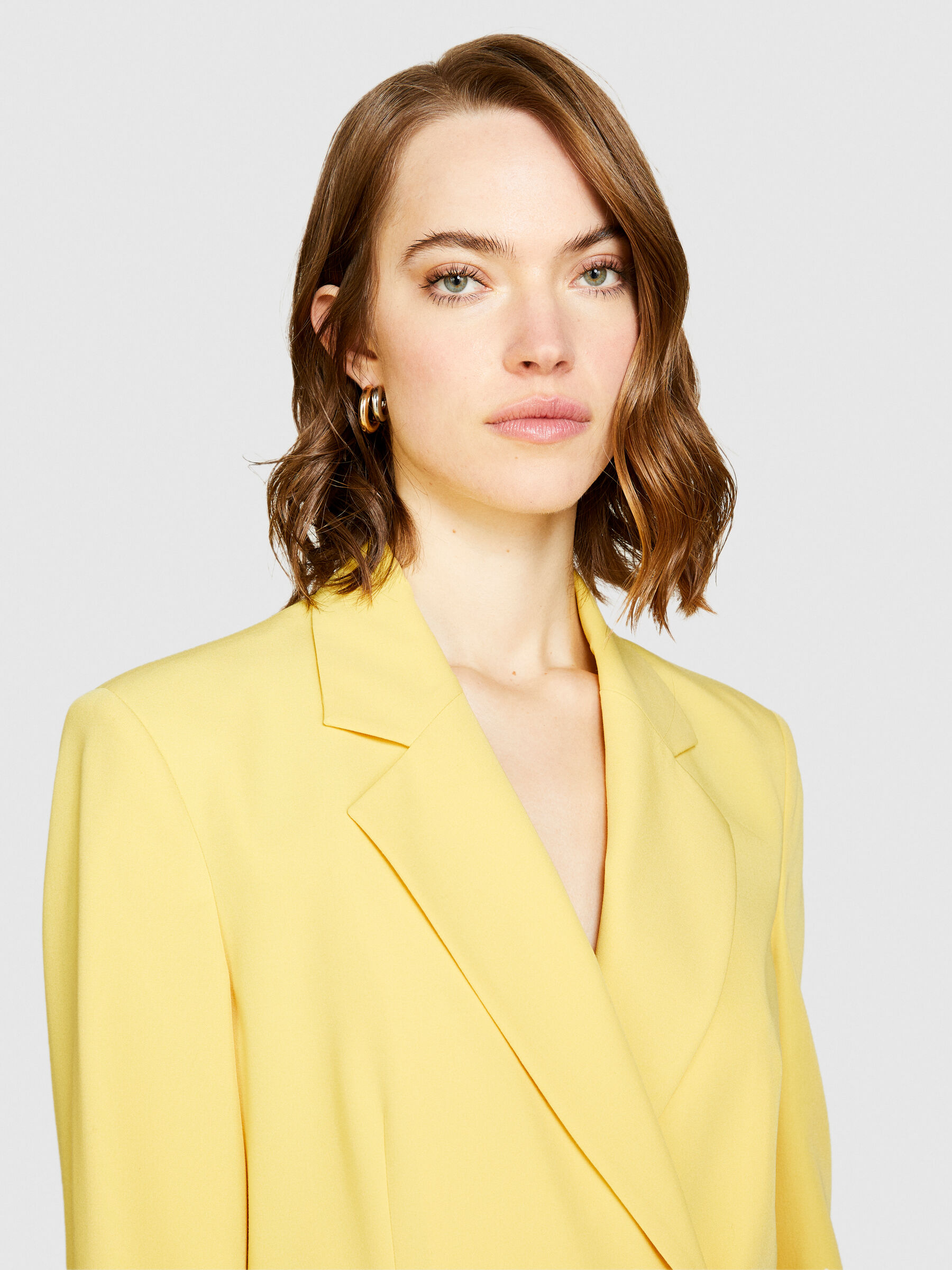 Double breasted slim fit blazer