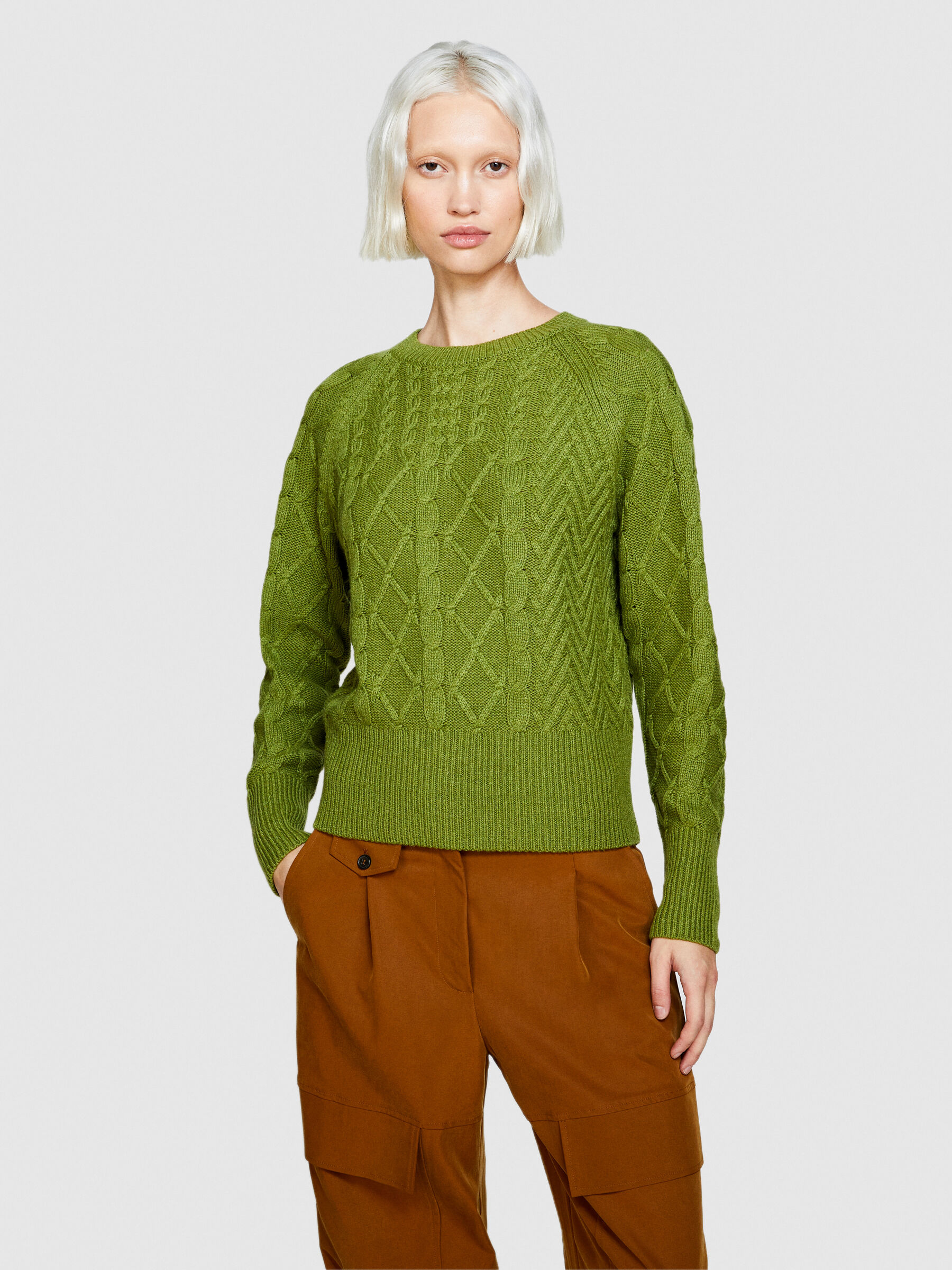 Olive green sweater discount