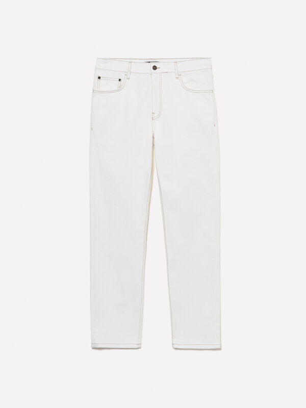 White Style 73 regular fit jeans - men's regular fit jeans | Sisley