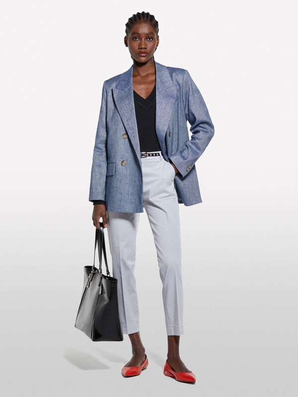 Light gray chinos - women's chino trousers | Sisley
