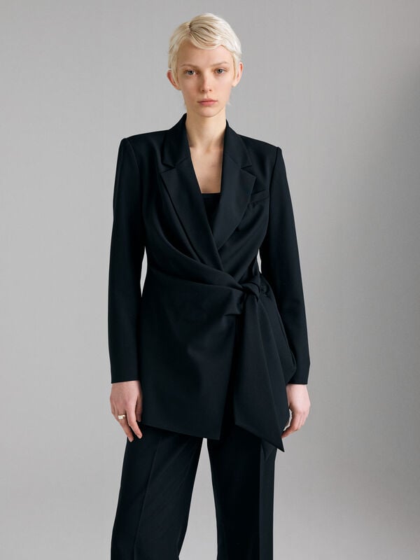 Knotted blazer - women's blazers | Sisley