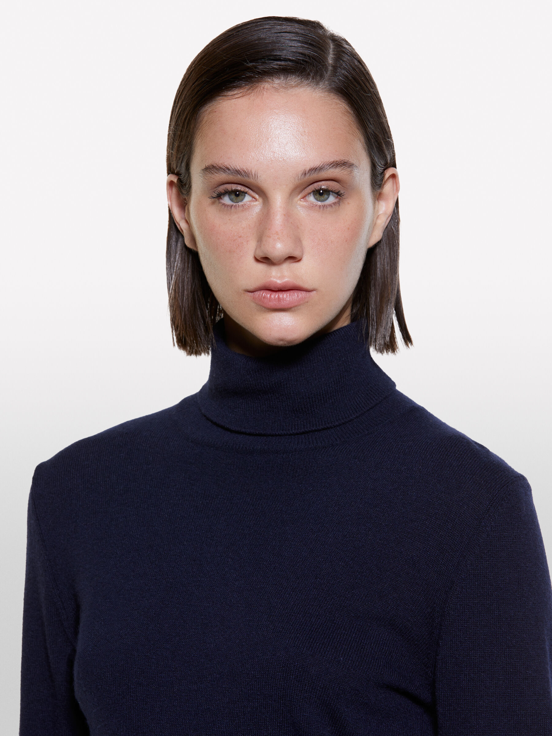Womens blue turtleneck sweater new arrivals