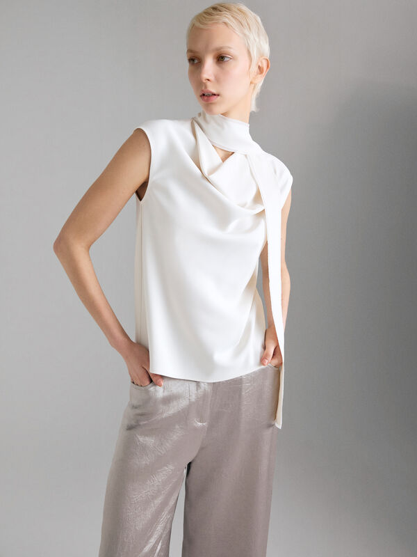 Top with scarf - women's tops | Sisley