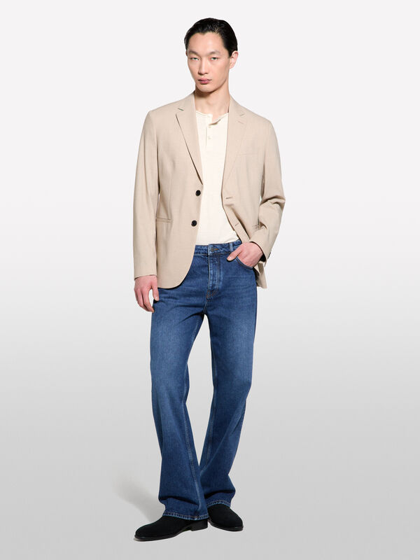 Blue regular fit jeans Blue regular fit jeans - men's regular fit jeans | Sisley