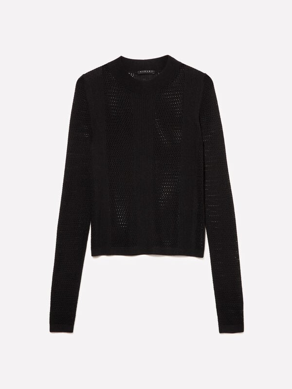Knitted sweater - women's crew neck sweaters | Sisley