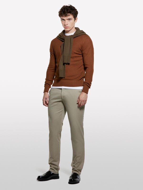 Dove gray chinos - men's chino trousers | Sisley