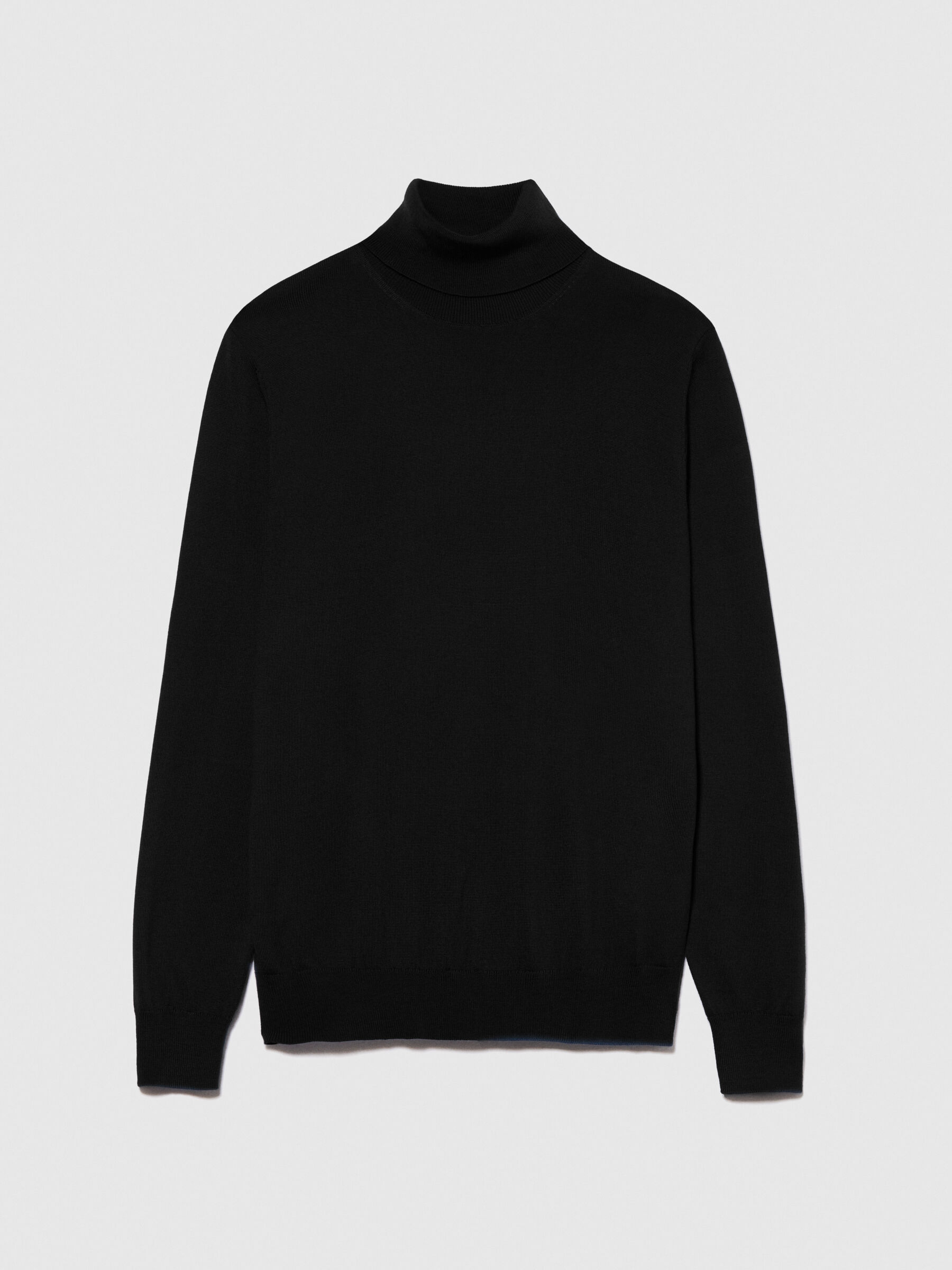 Mens slim fit black turtleneck sweater store
