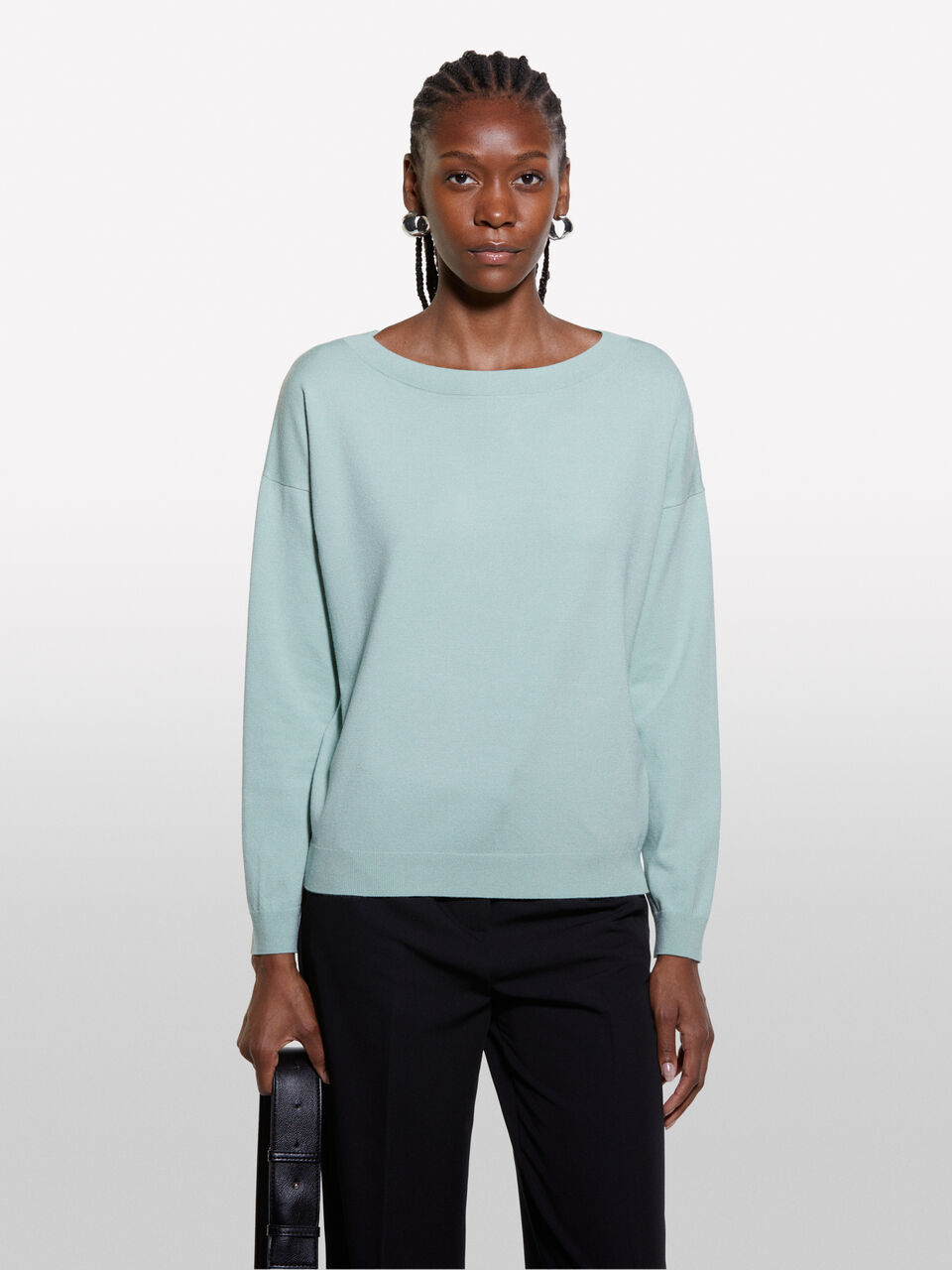 BOAT-NECK SWEAT.L/S Women image number null