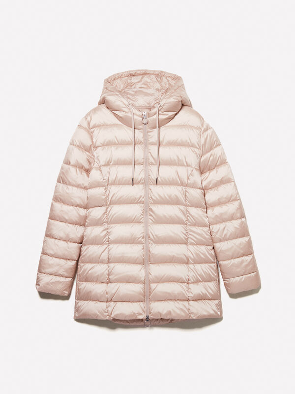 Pink nylon padded jacket - women's puffer jackets and coats | Sisley