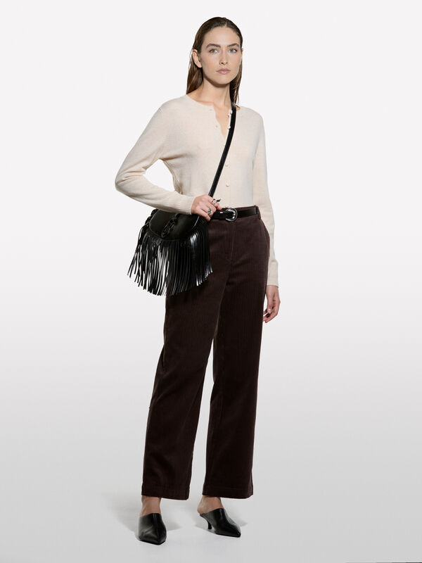 Beige regular fit cardigan - women's cardigans | Sisley