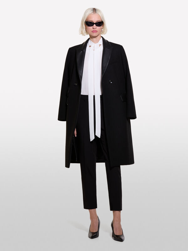 White blouse with sash  - women's blouses | Sisley