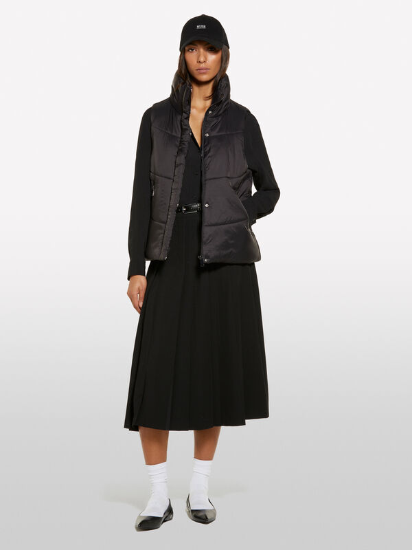 Black padded vest - women's vests and sleeveless jackets | Sisley