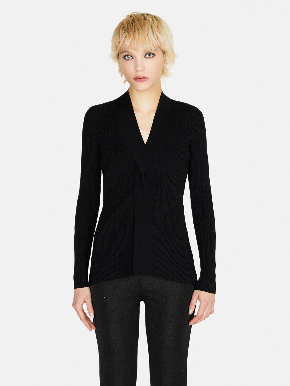 Sweater with torchon
