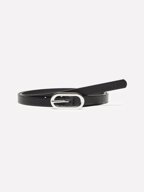 Thin black belt - women's belts | Sisley