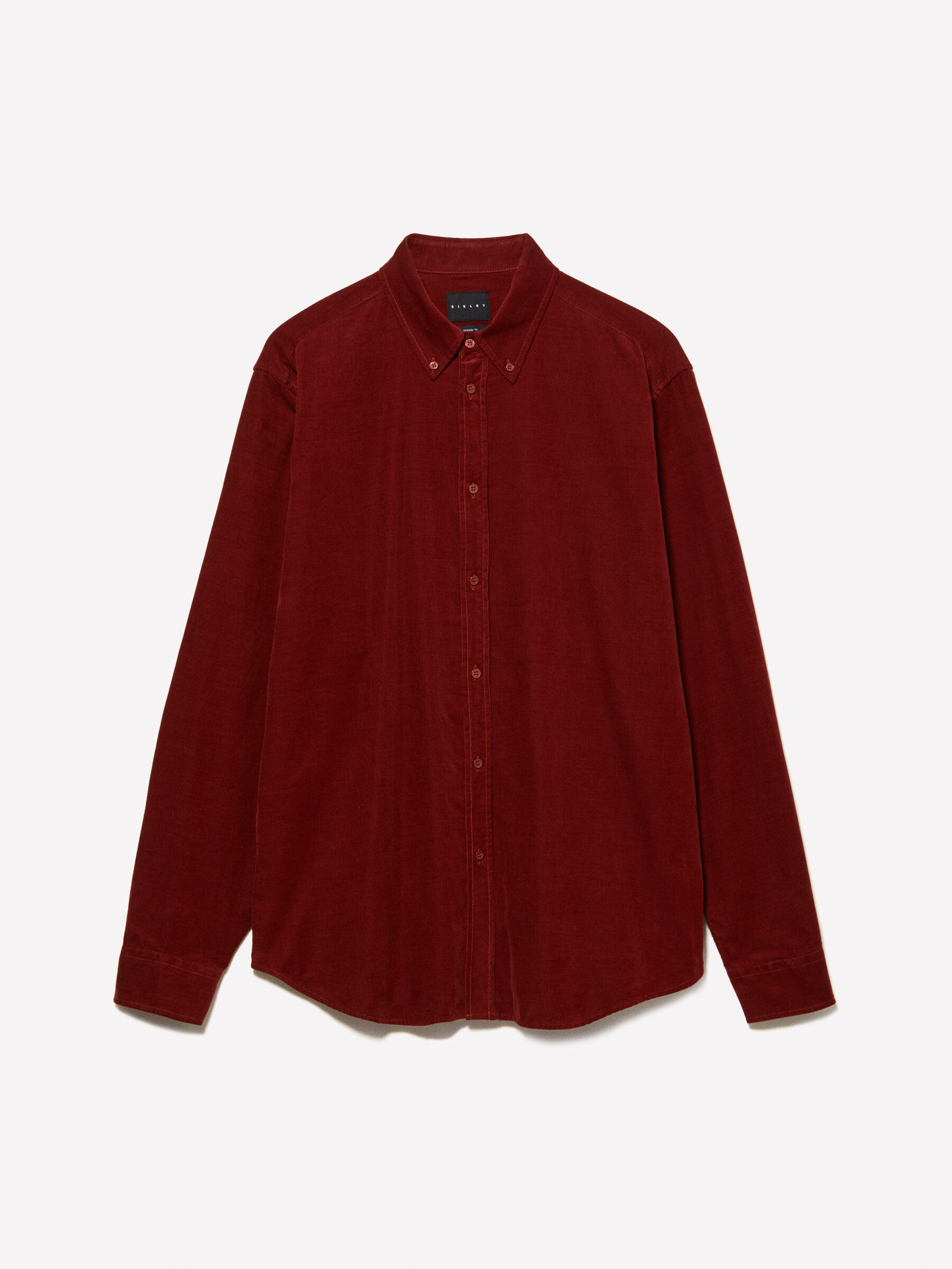 Burgundy corduroy shirt, Burgundy - Sisley