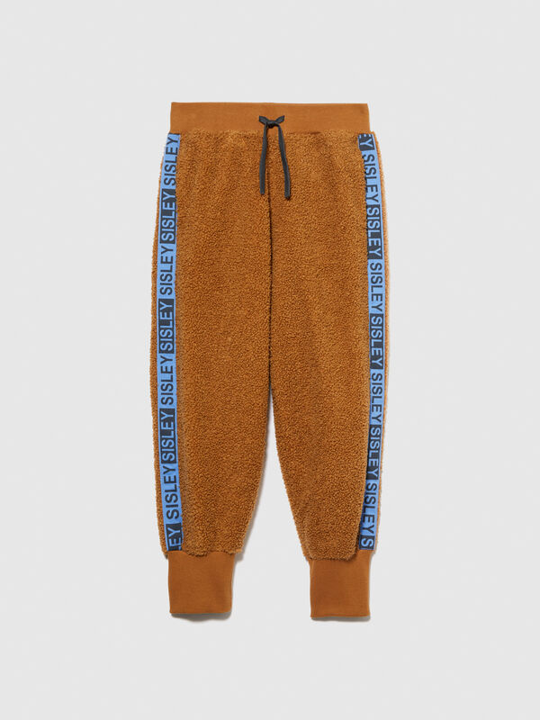 Teddy joggers with logo band