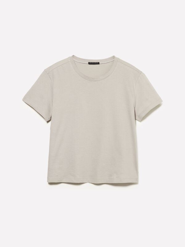 Boxy fit T-shirt - women's short sleeve t-shirts | Sisley