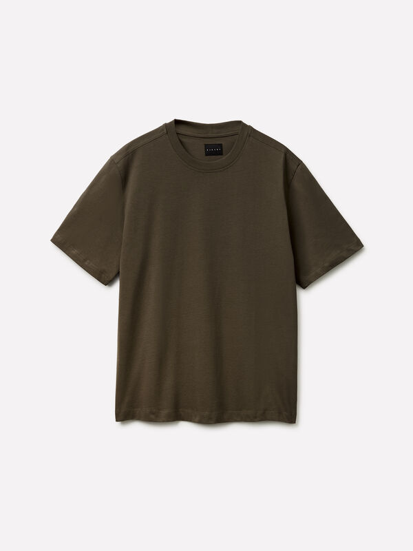 Regular fit crew neck T-shirt - men's short sleeve t-shirts | Sisley