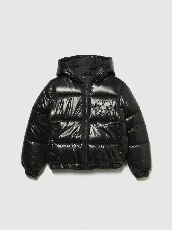 Padded jacket with embossed print Junior Girl