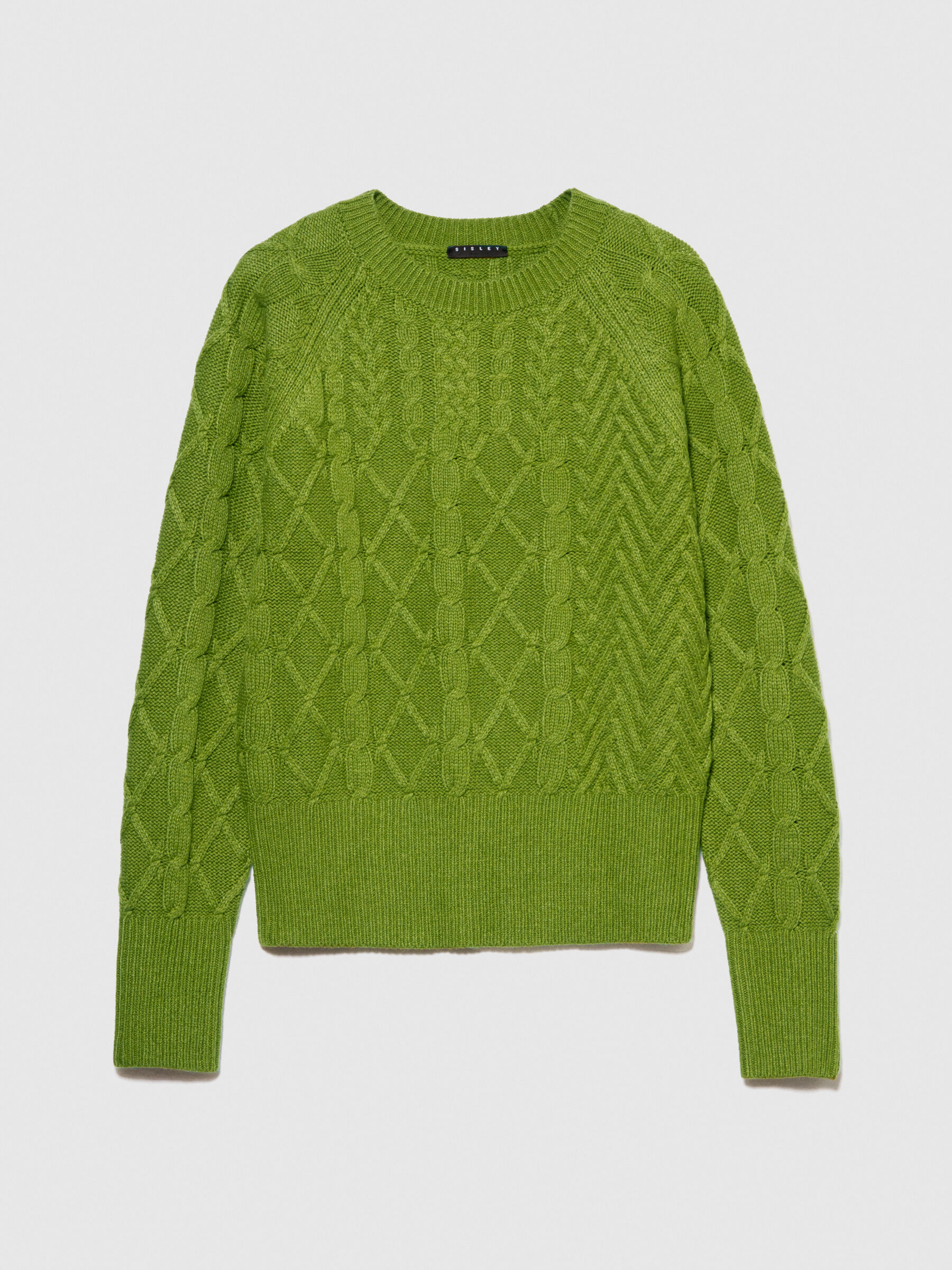 Olive green clearance knitted sweater
