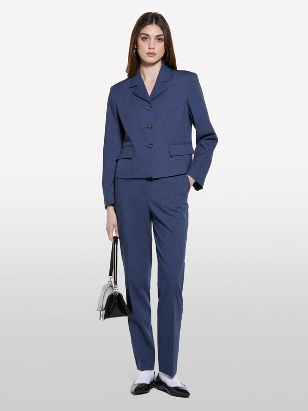 High-waisted trousers - women's skinny fit trousers | Sisley