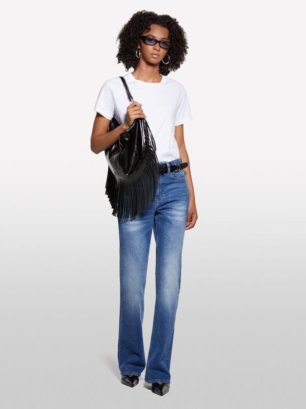 Blue slim fit vintage jeans - women's slim fit jeans | Sisley