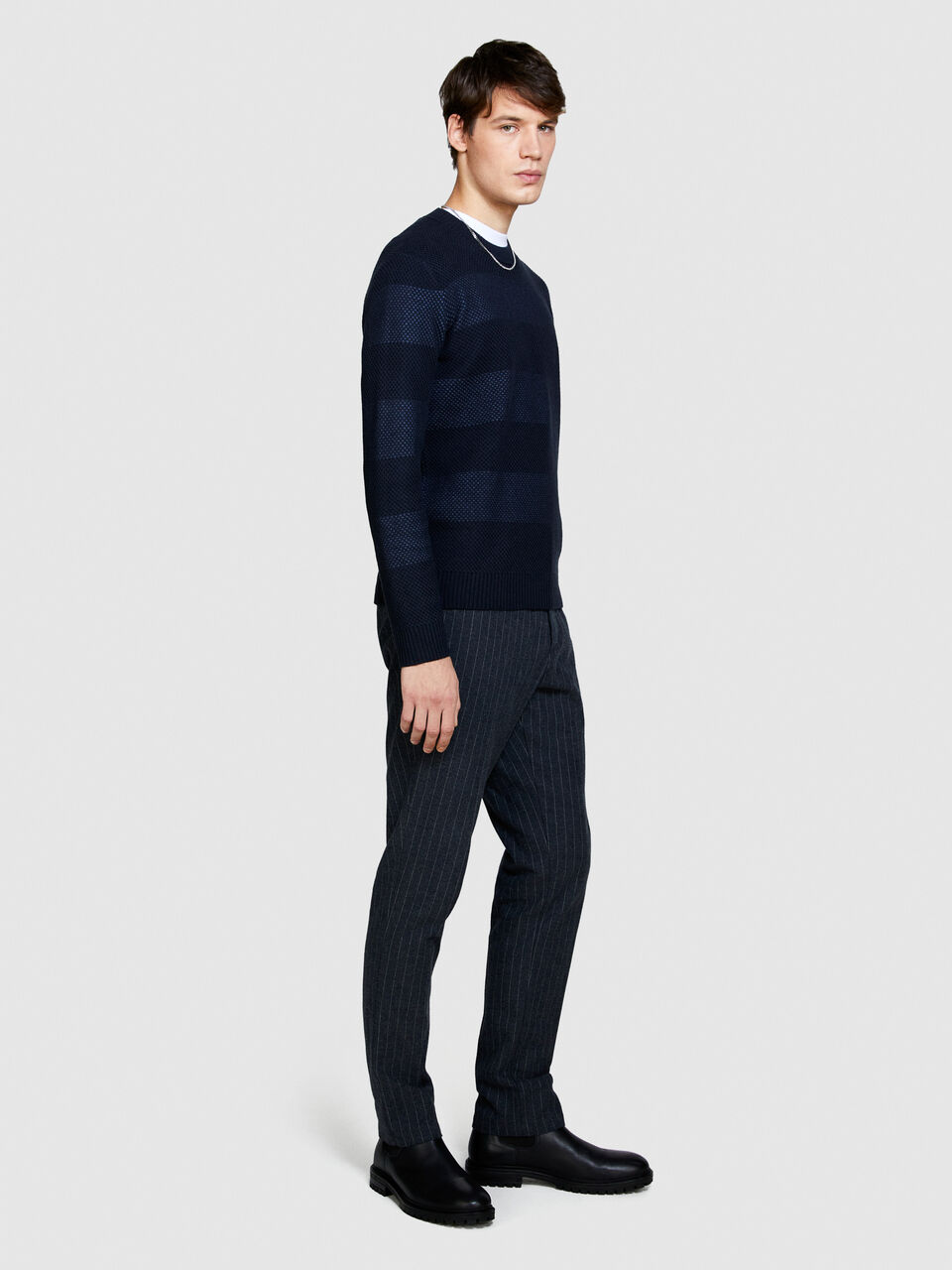 Striped sweater Men image number null