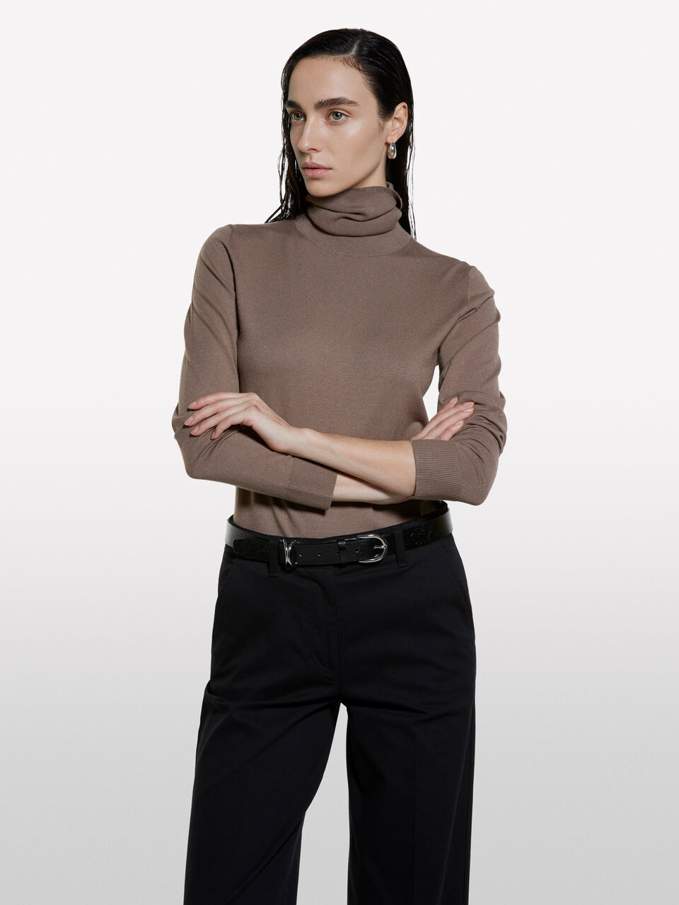 TURTLE NECK SWEATER Women image number null
